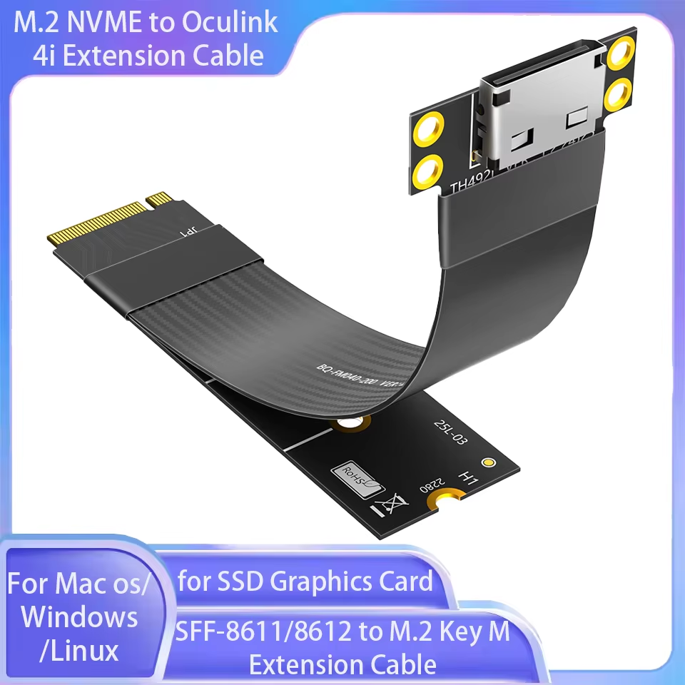 Cabo de extensão M.2 NVME para - Oculink Egpu Mini Pc avaliação e preço